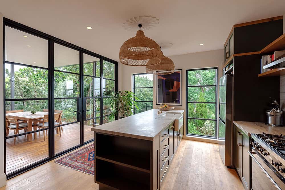 4 panel door and fixed window Hatch constructions - steel windows and doors